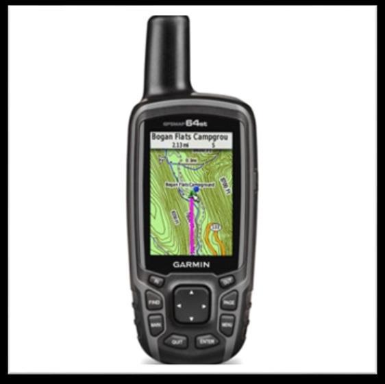 On a handheld GPS: Turn on the GPS and wait for the system to acquire at least 4 satellites. You may need to step outside or out from under heavy tree canopy as these will block the satellite signal.