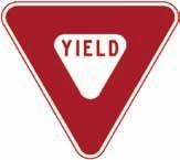 Traffic Sign Handbook for Local Roads 24 Cornell Local Roads Program R1-2 Yield signs are used where the basic rules for right-of-way at an intersection have been modified but where it may be