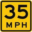 speed is appropriate. Advisory speeds should be realistic for the conditions. Posting an unrealistically low advisory speed to emphasize a warning sign is poor practice and is generally ineffective.