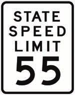9 - Speed Limits NYR2-2 If no ordinance, official order, or regulation has set a lower speed limit, the 55 mph statewide speed limit applies. LOCATION.
