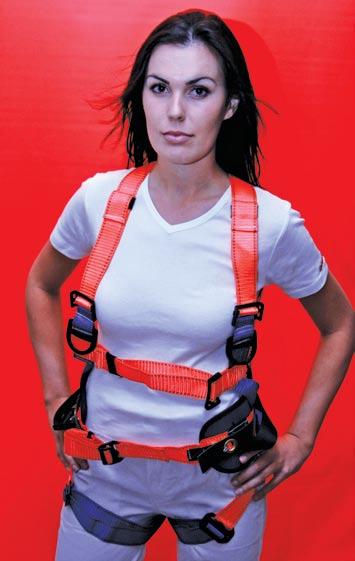 Padded leg straps Hologram - Spiderwebb Standing step in pouch on waist belt CONFINED SPACE