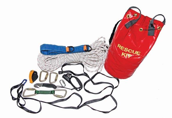Rescue Kits PICK-OFF Rescue Kit Jumar Tape ladder 50m or 100m Rope Anchor sling 150cm Carabinas x 4 Lorry Rescue