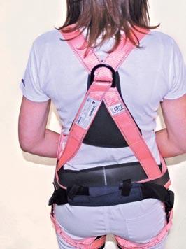 Absorbing Standing Step Duffel Bag * Product Patent pending MOLE Lady Full Body Safety Harness - Patented