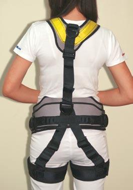 straps Dorsal fall arrest d ring Sternal fall arrest d ring on chest strap Buzz loops on shoulder straps Padded