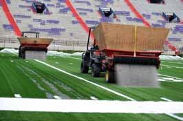 Installation Method for a stronger field FieldTurf does not cut corners when it comes to the installation of artificial turf fields.