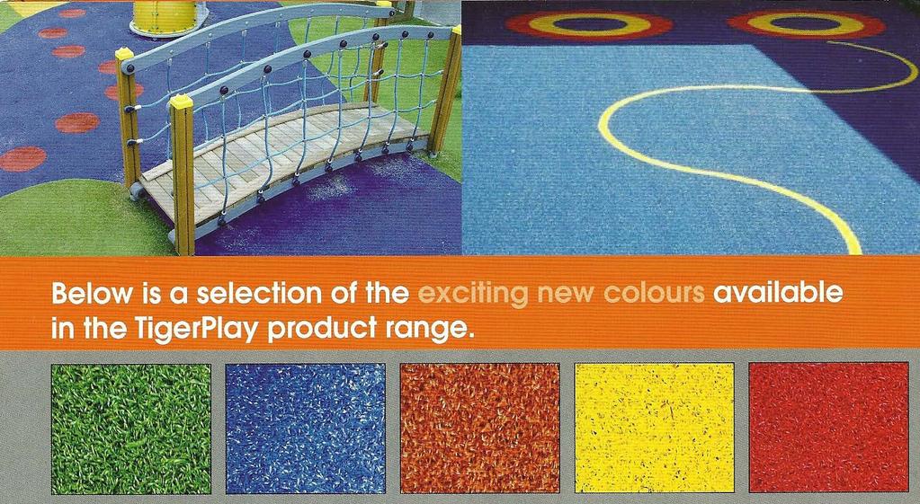 TigerTurf is much more durable than natural grass ideal for high use or waterlogged areas. TigerTurf is non-abrasive, shock absorbing surface for safer playgrounds.