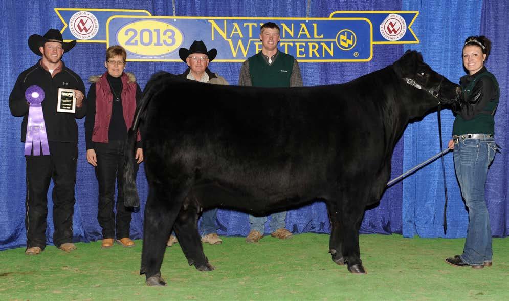 An Outline daughter with above average YW and Milk EPDs Her grandam (Chely 9J) was a Dam of Merit DMRS MS MANITOBA 2210Z DOUBLE BLACK GV, 2AN DOUBLE POLLED Calved: //2012 Reg.