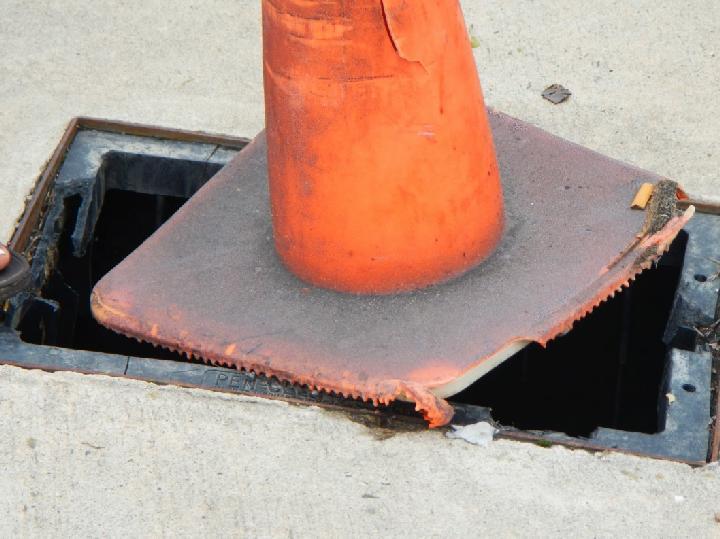 Missing utility covers expose