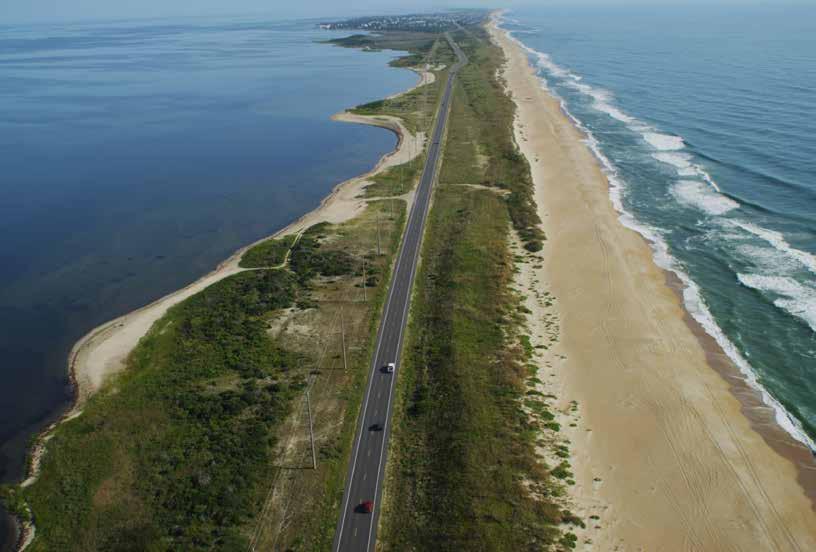 Regional Report: Coastal Carolina Provided by Outer Banks Visitors Bureau Man and Mother Nature meet along North Carolina s 301-mile coast.