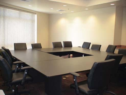 Decked out in leather chairs and surrounded by Ports championship trophies and memorabilia, our conference room is the