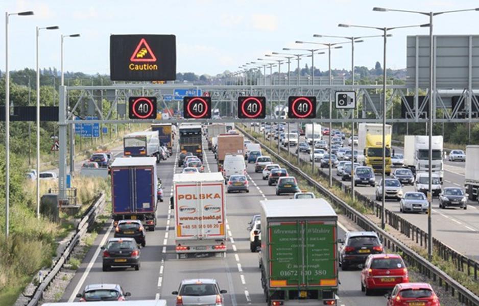 lane signals showing queue protection Smart