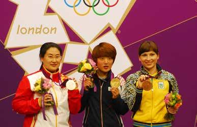 8 KIM Jangmi, Korea (center) won the Women s 25m Pistol event in the 2012 Olympics when she was 19 years old.