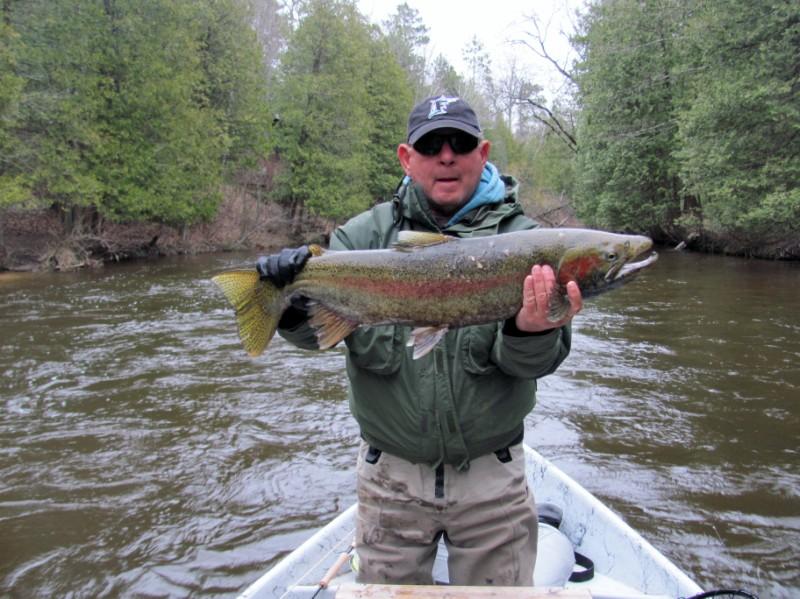 We also went to the Pere Marquete river in Michigan for steelhead.