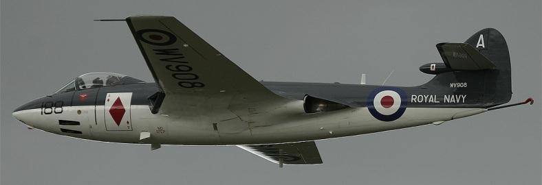 4. Military aircraft Hawker Sea Hawk FGA6 (mid wing) (Courtesy of Antony