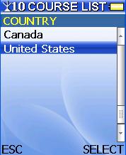 You can find your course by selecting Country, State and City.