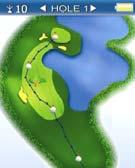 Important: Shot Track and Auto Track only work if the course has a Color Layout and you are located on a particular hole on that course with the Walking Golfer symbol visible on the screen.