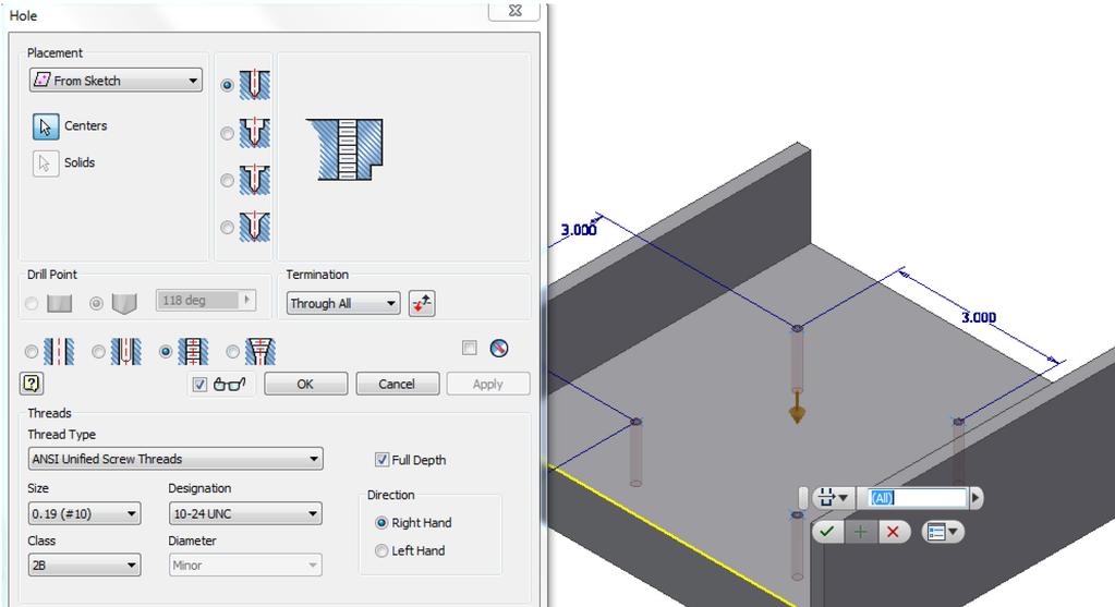 Inventor Hole Notes: How Annotate with Drill Numbers not