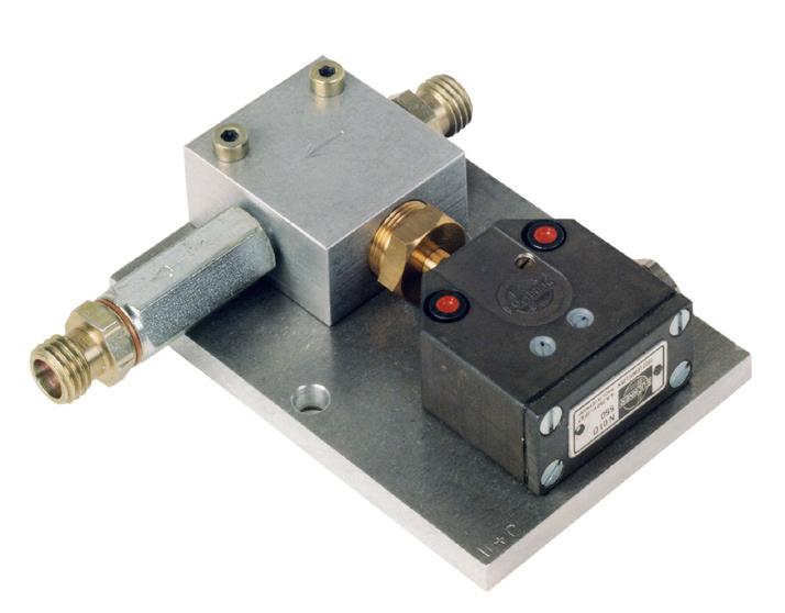 Cycle switches (piston detectors) Cycle switch with built-in microswitch Crossporting bars