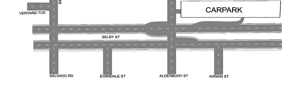 Matthews Netball Centre Traffic, Parking and Pedestrian Information Map