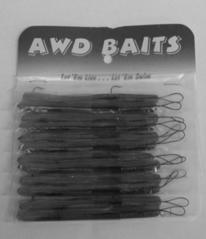 Fish Getters - 4 in. - 1 Rigged - 2 in Pack and 6 on Card Black 280761 1 Black.