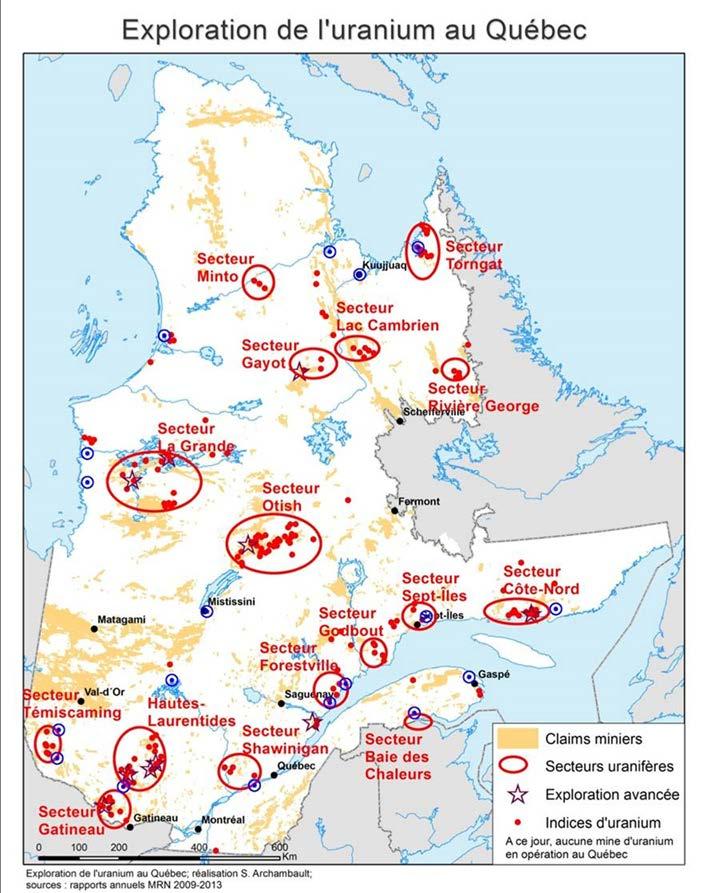 Uranium exploration in Eeyou Istchee In 2007-2012, there was a boom in uranium