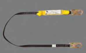 in fall arrest lanyards 310 lbs. rated 3,600 lbs. gate rated hardware Meets requirements of ANSI Z359.