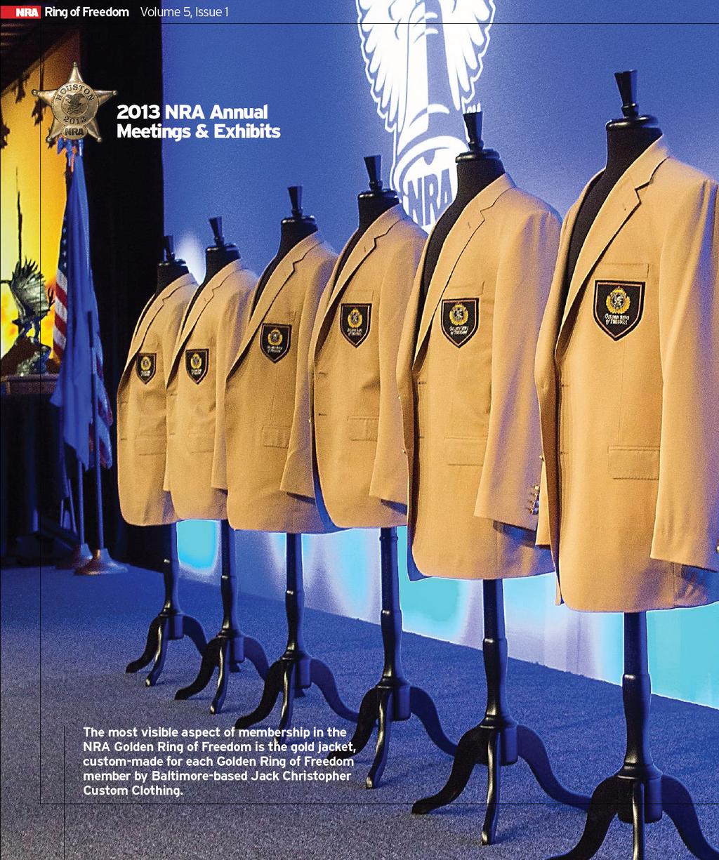 Golden jackets are presented to donors who