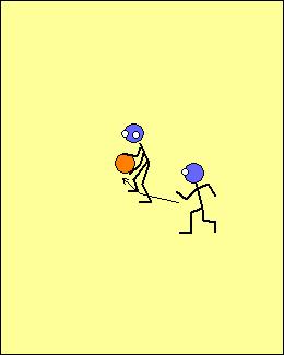 Concept #5 Crab dribble pressure release If the player with the ball dribbles at the next perimeter player with a crab dribble, it initiates a dribble hand off.
