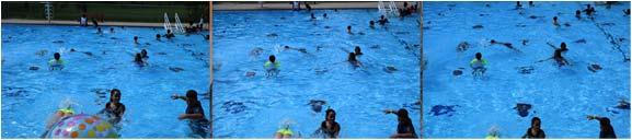 Images on the following screens were captured during testing performed at an outdoor municipal swimming pool.
