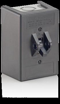Leviton s Powerswitch line of disconnect switches provide a safe disconnecting means and adequate lockout/tagout protection as required by the Standards.