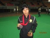Gold Manipur state championships, 2014.