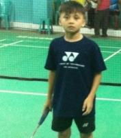 MEIRABA LUWANG Age: 12 years Event: Men s singles badminton