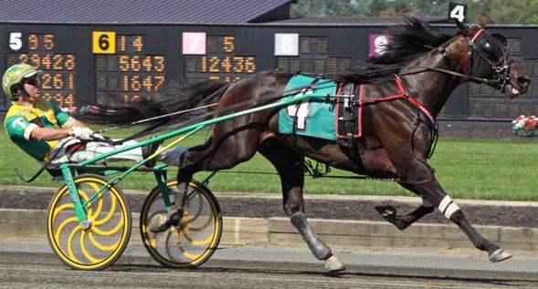 Panther Hanover got up in the final strides to collect a head victory over Hurrikane Kingcole, who cut torrid fractions before settling for second in the 1:47.