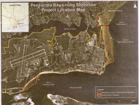 Oil Spill for the design and permitting of a large-scale living shoreline project in Pensacola Bay.
