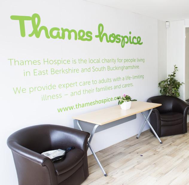 Thames Hospice - logo/wordmark The original Thames Hospice logo was created using the script font curly luly.
