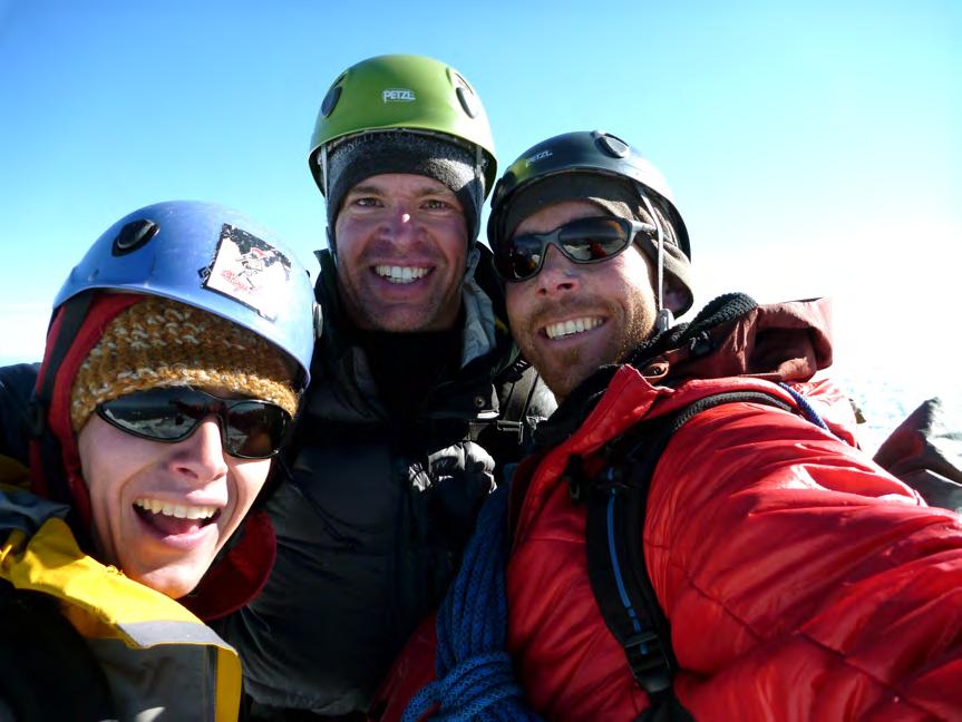 Stefan, Von and Jason on the Summit of Mt. Hood (11, 240 ft.). Jason, Stefan and I congratulated each other, exchanged big hugs and took a look around.