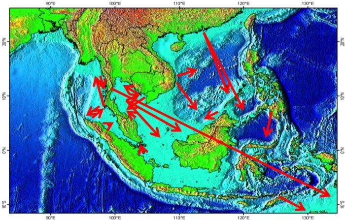 Regional Approach to Prevent IUU Fishing/Illegal Fishing Fig. 1. Map of Southeast Asia showing the possible occurrence of IUU fishing in its territory is still happening (Poernomo, et al., 2011).