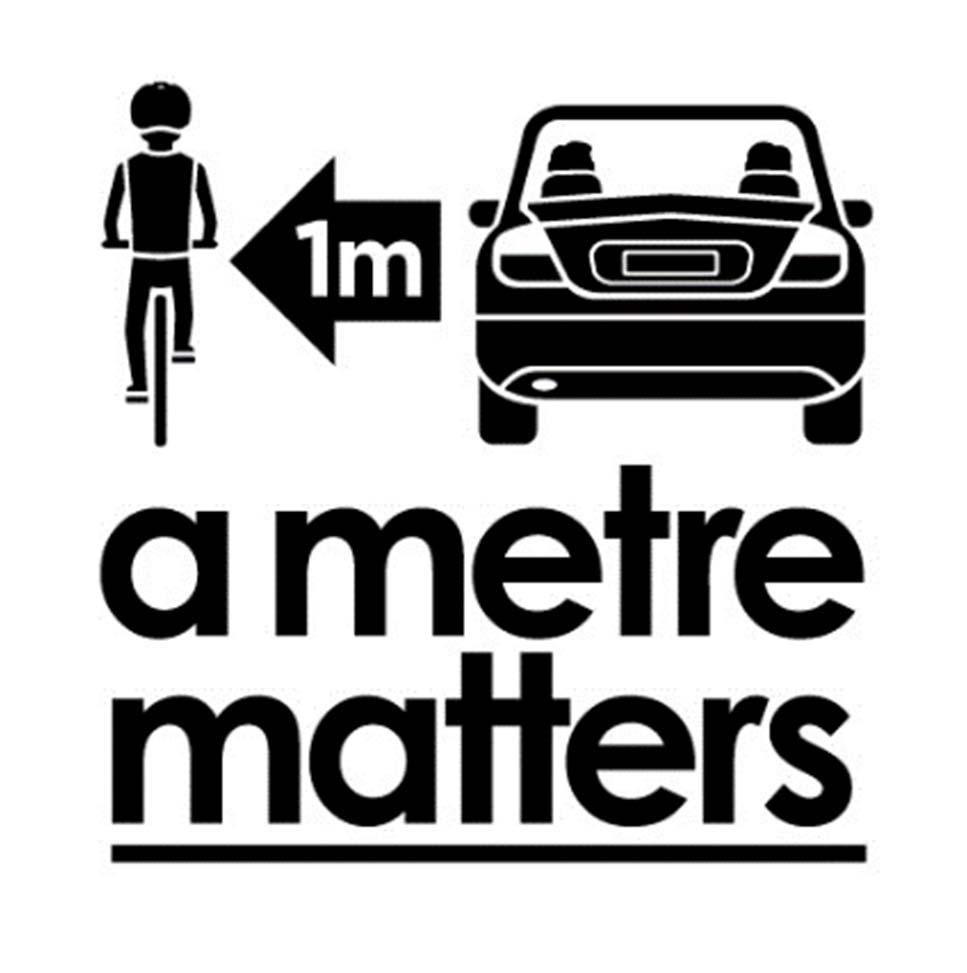 1 a metre matters A great start to behaviour change; mutual respect and awareness are essential provides drivers with a clear, identifiable minimum distance when overtaking bike riders reduces the
