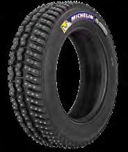 Rallye Monte Carlo where a snow tyre is available instead of a rain tyre) Only one type of gravel tyre (construction + tread pattern) and two compound options (three from Rally Finland) are