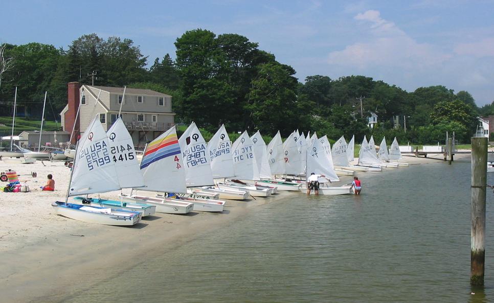 Competitive young sailors travel to many local regattas during the summer and may also enjoy our Wednesday Night Race Series.