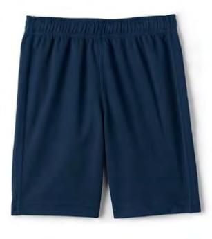 Approved gym bottoms (plain NAVY BLUE mesh shorts and/or plain NAVY BLUE