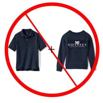 and/or sweatshirt (navy with white logo) must be purchased at Flynn and O