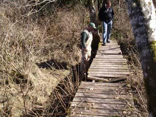 With the approval of Squamish Nation, the Squamish Trails Society organized a volunteer trail repair day (April 6, 2008).