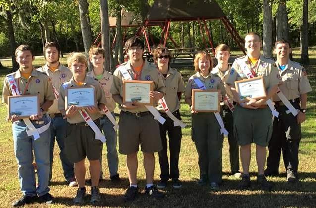 Above: Congratulations to the seven newest recipients of the Vigil Honor for Croatan