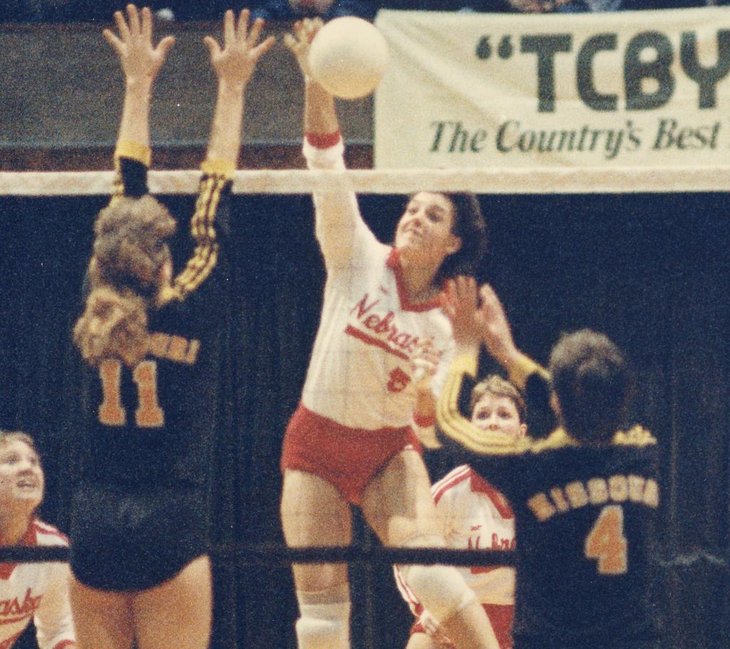 112 2012 NEBRASKA VOLLEYBALL Cathy Noth, 1983, 1984 Setter, Bettendorf, Iowa Cathy Noth moved from outside hitter to setter her junior season and earned AVCA All-America honors in 1983 and 1984.