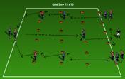 Week: 7 Session Dribbling / Grid Session Overview: Dribbling Training Session for an Intermediate level team. This session is a series of progressions utilizing Dribbling with line set up!