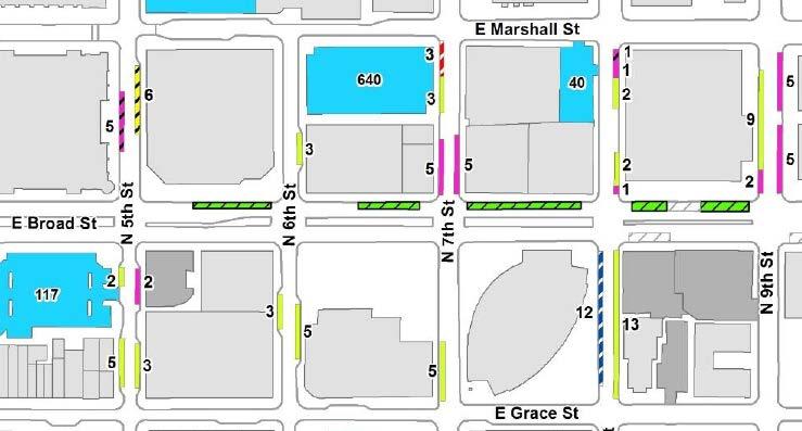 Enhance Pedestrian Streetscape City of Richmond will address buffer areas through separate