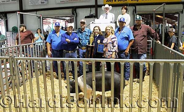 Joe H. Anderson III of Dixie County was among the buyers of the animals sold in the new arena.