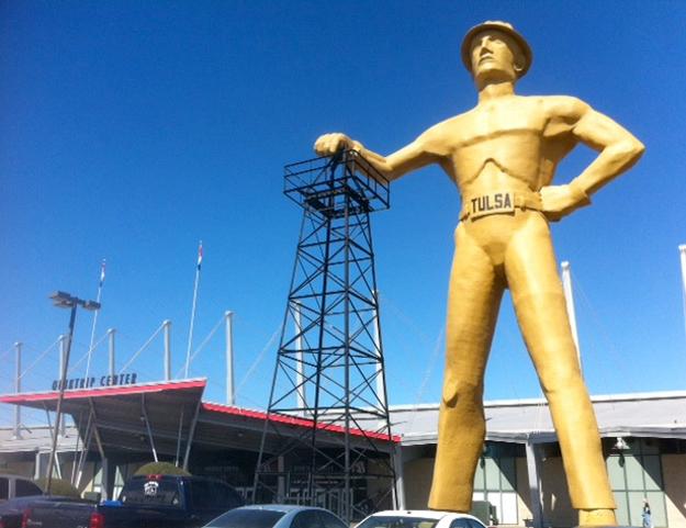 No; we re not just talking about the Golden Driller statue out front.
