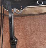 ADJUSTABLE POSITION CLOSE CONTACT RIGGING This rigging eliminates bulk under the rider s leg and